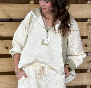 COUNTRY ROADS  QUILTED Hoodie