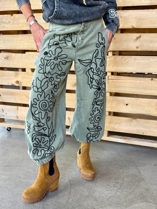 GROW YOUR OWN WAY Barrel Joggers   PoL