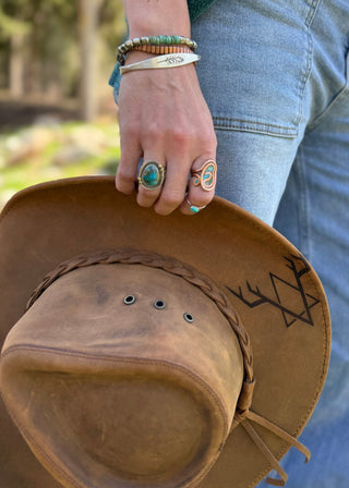 THE RANGE RIDER LEATHER Hat    AmHa