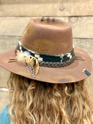 Whiskey Wind Wool & Leather Hat by Shady Business