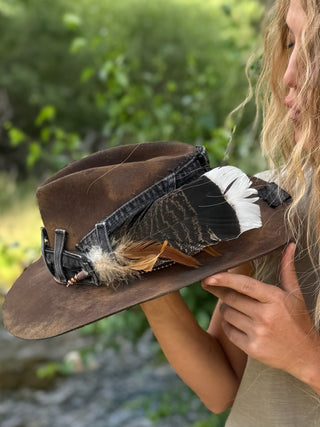 DUST & DENIM Wool & Leather Hat