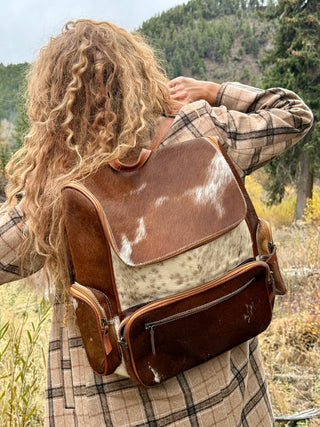 HIGH NOON HAIR-ON LEATHER  Backpack