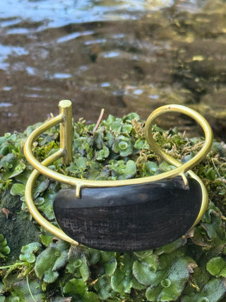 BUFFALO HORN on BRASS Cuff