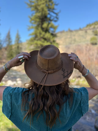 THE RANGE RIDER LEATHER Hat    AmHa
