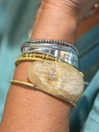 BUFFALO HORN on BRASS Cuff