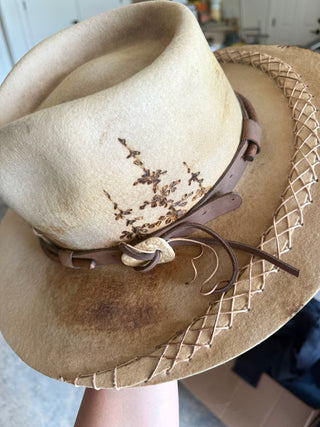 PEBBLE & PINE WOOL & LEATHER  Hat