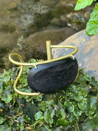 BUFFALO HORN on BRASS Cuff