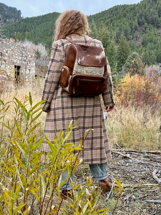 HIGH NOON HAIR-ON LEATHER  Backpack