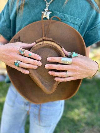 THE RANGE RIDER LEATHER Hat    AmHa