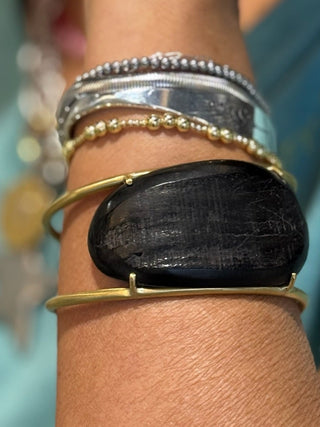 BUFFALO HORN on BRASS Cuff