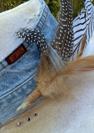 DENIM SKY  Wool & Leather Hat